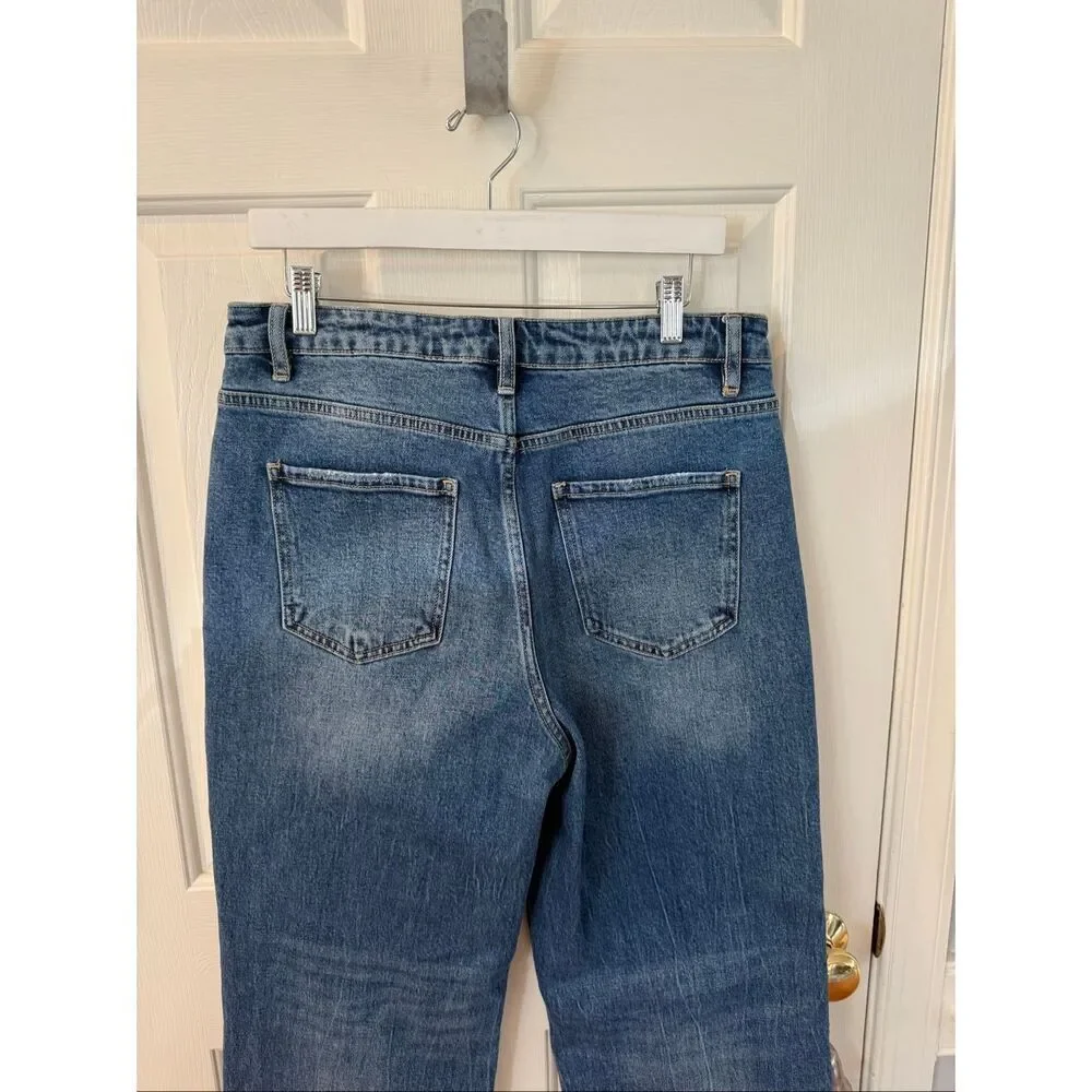 Bayea High Rise Straight Leg Jeans sz 31 NWOT